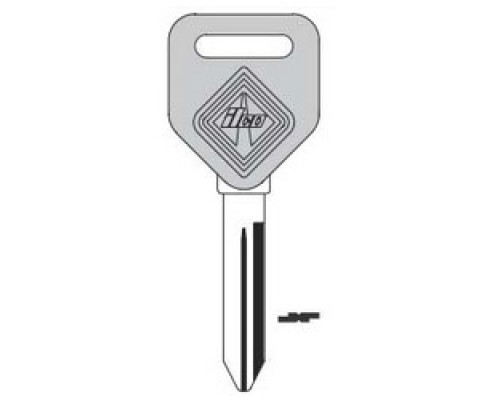 KABA ILCO CORP  1629-P NP A14  AA00019310              Vehicle Key Blank, Plastic Head, Natural Brass, 14 Price Group, For Ford International Freightliner