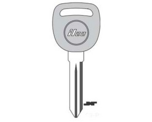 KABA ILCO CORP  B93-P NP A10  AJ01652012              Vehicle Key Blank, Plastic Head, Brass, Nickel Plated, 10 Price Group, For General Motors