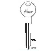 KABA ILCO CORP  MZ27-NP NP A36  IAE00001342              Vehicle Key Blank, Brass, Nickel Plated, 36 Price Group, For Mazda