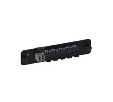 COMMSCOPE UNIPRISE SOLUTIONS  760148064  PNL-BK-012-MFA-LC12-BG              Adapter Panel, 1000-Type, Shuttered, Optispeed Multimode LC, 12 Fiber, Ganged Beige Adapter, Single Pack, Black Panel