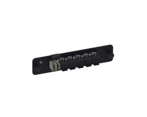 COMMSCOPE UNIPRISE SOLUTIONS  760148064  PNL-BK-012-MFA-LC12-BG              Adapter Panel, 1000-Type, Shuttered, Optispeed Multimode LC, 12 Fiber, Ganged Beige Adapter, Single Pack, Black Panel