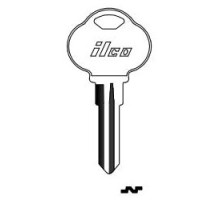 KABA ILCO CORP  1573F NP A04  AL01553002              Vehicle Key Blank, Brass, Nickel Plated, 4 Price Group, For The Club