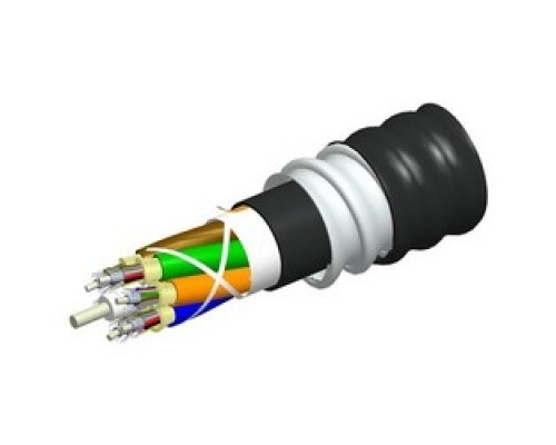 COMMSCOPE ENTERPRISE SOLUTIONS  760164046  Z-012-DZ-5K-FSUBK/B2              Indoor/Outdoor Low Smoke Zero Halogen Riser Distribution Cable, interlocking aluminum armored with low smoke zero halogen riser jacket, 12 fiber single-unit