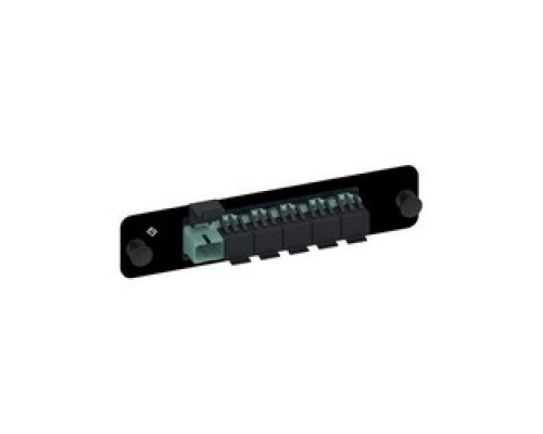 COMMSCOPE ENTERPRISE SOLUTIONS  760147975  PNL-BK-006-MFA-SC06-AQ              Adapter Panel, 1000-Type, Lazrspeed Multimode SC, 6 Fiber, Ganged Aqua Adapter, Shuttered, Single Pack, Black Finish
