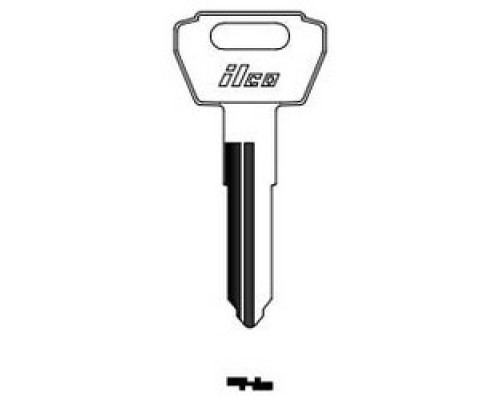KABA ILCO CORP  SUZ12 NP A07  X179              Vehicle Key Blank, Brass, Nickel Plated, 7 Price Group, For Suzuki Motorcycle