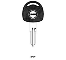 JMA USA  TP00OP-S.P NP 17               Car Key Blank, Chipless, Transponder, Brass, Nickel Plated, For Catera