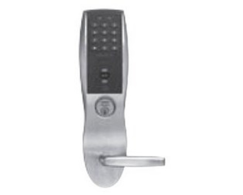 KANTECH SYSTEMS  KT-APERPR100-005               Cylindrical Lock, Proximity, ANSI Strike, L Lever, Satin Chrome, With Keypad, For Institutional