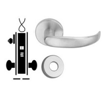 SCHLAGE ALLEGION BRAND  L9092LEL 17A 626 12/24VDC        Door Mortise Lock, Keyed, Electrically Locking, 12/24 Volt DC, 3