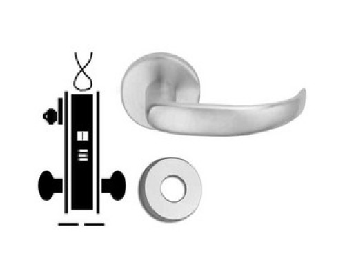 SCHLAGE ALLEGION BRAND  L9092LEU 17A 605 12/24VDC        Door Mortise Lock, Keyed, Electrically Unlocking, 12/24 Volt DC, 3