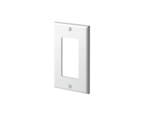LEVITON  80401-NE               1-gang Decora/gfci Device Decora Wallplate, Standard Size, Thermoplastic Nylon, Device Mount, Black