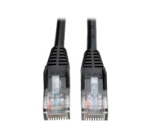 TRIPP LITE N001-010-BK        Cat5e 350MHz Snagless Molded Patch Cable RJ45 M/M - Black, 10-ft.