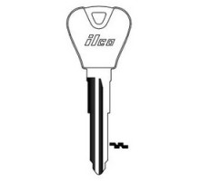 KABA ILCO CORP  H65 NP A05  X221              Vehicle Key Blank, Brass, Nickel Plated, 5 Price Group, For Ford