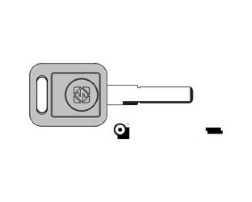 KABA ILCO CORP  HU66AT6 NS  IAX00000950              Vehicle Key Blank, Brass, Nickel Plated, For Audi