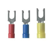 PANDUIT  PV18-8LF-CY               Locking Fork Vinyl 22-18AWG #8 PK100