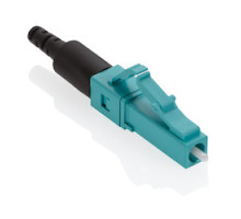 LEVITON 49991-LLC        FastCAM Pre-polished Connector, LC Aqua , 50/125um L.O. Multimode
