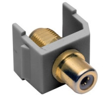 HUBBELL PREMISE WIRING SFRFGGY        Audio Video Connector, F-Type Coupler, gold, white. Sold in carton increments only. Carton contains - 25 keystone connectors individually bagged .