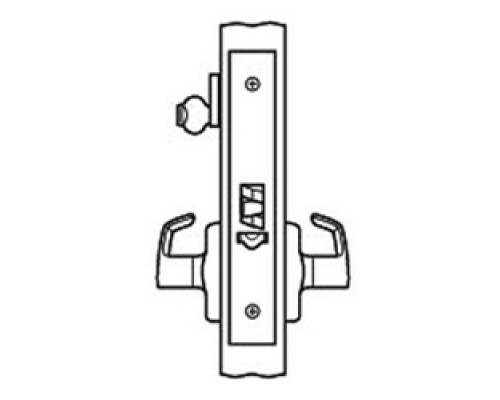 CORBIN RUSSWIN INC  ML20906-LL-626-RH-SEC               Mortise Door Lockset, Electric, Fail Secure, Right Hand, Lever x Lever, 12/24 Volt DC, Satin Chrome Plated