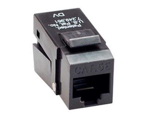 PLATINUM TOOLS INC  705BK-40               Cable Snap Jack, Black Color, For Cat5e Cable, 40 Piece Installer Pack