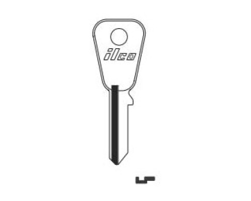 KABA ILCO CORP  HD48 NP A14  X43              Vehicle Key Blank, Brass, Nickel Plated, 14 Price Group, For Honda Motorcycle