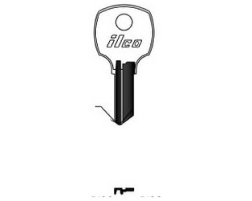 KABA ILCO CORP  S1069G NP A08  AA29813002              Cylinder Lock Key Blank, 4-Disc, Brass, Nickel Plated, 8 Price Group, For National Cabinet Lock