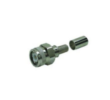 TIMES MICROWAVE EZ-300-TM-X 3190-2421       TNC-MALE PLUG CRIMP   CONNECTOR NON-SOLDER PIN  HEX/KNURL NUT NO