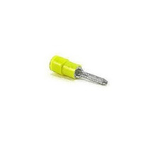 THOMAS & BETTS  RC10-55PT               Nylon Insulated Pin Terminal, Length 1.04 Inches, Pin Length .390 Inches, Diameter .106 Inches, Wire Range #12-#10 AWG, Color Yellow, Copper, Tin Plated