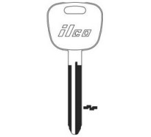 KABA ILCO CORP  SUZ19 NP A06  IAF00007392              Vehicle Key Blank, Brass, Nickel Plated, 6 Price Group, For Suzuki Motorcycle
