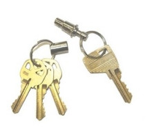 PRO-LOK  K210               Key Chain, Pull-A-Part, Nickel Plated, 1 per Card