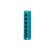 LEVITON 5F100-2QL        Opt-X Precision Molded Plate Aqua , 50/125um Multimode Laser Optimized OM3/4, Duplex LC, 12 Fibers, Zirconia Ceramic Sleeve