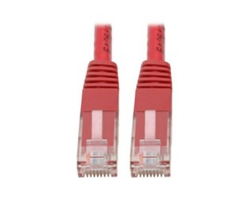 TRIPP LITE N200-050-RD        Premium Cat5/5e/6 Gigabit Molded Patch Cable, 24 AWG, 550 MHz/1 Gbps RJ45 M/M , Red, 50 ft.