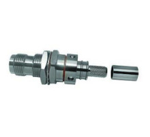 TIMES MICROWAVE EZ-240-TF-BH-X 3190-8009       TNC-FEMALE JACK BULKHEAD CRIMP CONNECTOR NON-SOLDER PIN NO BRAID TRIM