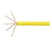 COMMSCOPE SYSTIMAX SOLUTIONS  760107276  2091B YEL C6A 4/23 U/UTP W1000              Copper Cable, GigaSPEED X10D 2091B, Category 6A, 23 AWG, 4 Pair, Unshielded, UTP, Solid Bare Copper Conductor, FEP/PVC, CMP, Plenum Cable, Yellow Jacket,