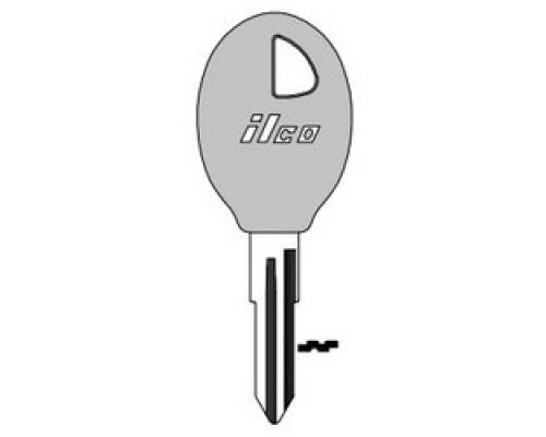 KABA ILCO CORP  DA38-P NP A10  AJ01635013              Vehicle Key Blank, Plastic Head, Natural Nickel Silver, 10 Price Group, For Nissan
