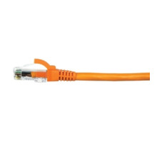 COMPULINK  M88DE20FC608B               Patch Cord Modular 24 AWG 4-Pair stranded Category 6 568A/B 20ft Orange with boots
