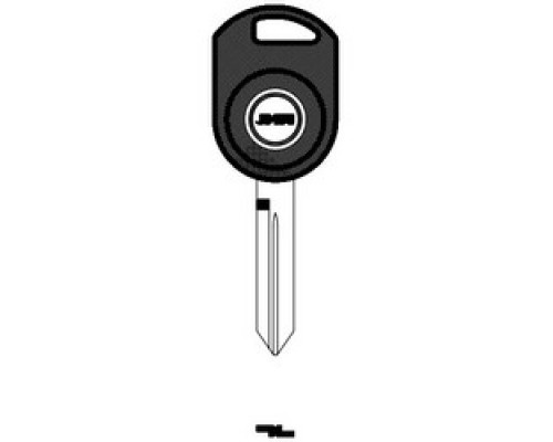 JMA USA  TP00FO-30D.P NP 17               Car Key Blank, Chipless, Transponder, Brass, Nickel Plated, For Ford