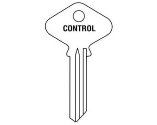 ASSA ABLOY ACCENTRA  FN117C GA               Control Key Blank, Standard Bow, 7-Pin, GA Keyway, 0-Bit, Single Section