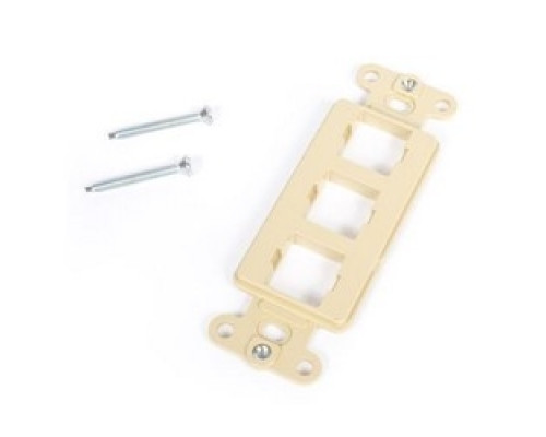 COMMSCOPE ENTERPRISE SOLUTIONS  108265448  M108FR3-246              M108 Flush Mounted Modular Mounting Frame, Three Port, Ivory