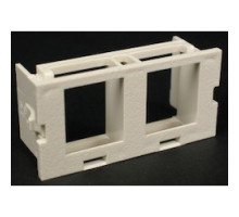 WIREMOLD  CM2-U2KEYA-WH               Communication Keystone Module, 2-Port, Flush Mount, Unloaded, 2 Ampere, White