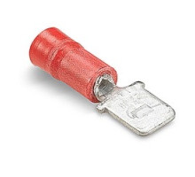 THOMAS & BETTS  TV18-250MD-L               Insulated Vinyl Male, 250 Series Disconnects for Wire Range 22-16, Red