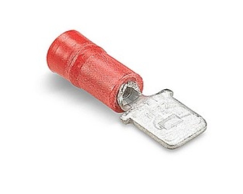 THOMAS & BETTS  TV18-250MD-L               Insulated Vinyl Male, 250 Series Disconnects for Wire Range 22-16, Red