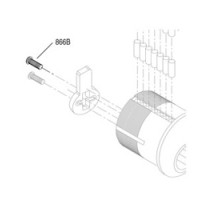 KABA ILCO CORP  866B-00-100               Mortise Cylinder Lock Cam Screw, Self-Tapping, #3-48 TPI, 100 each per Bag