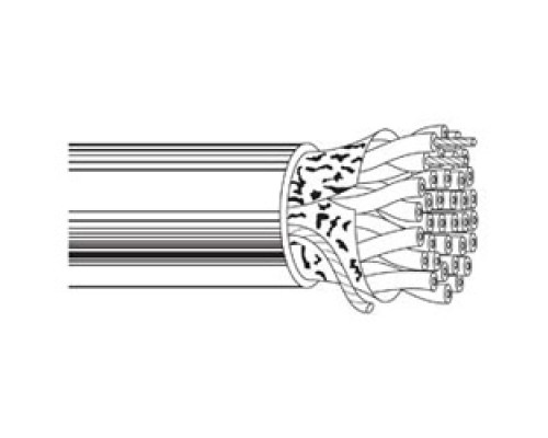 BELDEN  88102 0081000               Multi-Conductor - Low Cap. Computer Cable for EIA RS-232/422/485 Applications 2 24 AWG PR FS SOLEF Gray