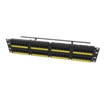 ORTRONICS  SP6AU48               Techchoice Category 6A Patch Panel, 48-port, Flat, Black