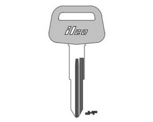 KABA ILCO CORP  DAT6BP NP A14               Vehicle Key Blank, Natural Brass, 14 Price Group, For Nissan