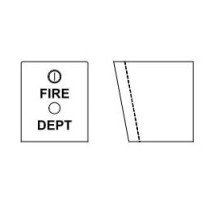 DOOR KING  1401-080               Access Control Lock Box, Surface/Post Mount, Accept Knox 3501 Key Switch, 5.38