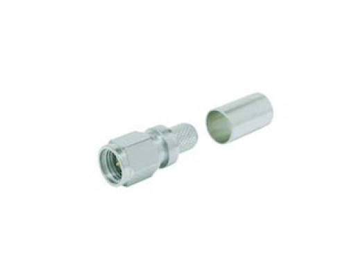 TIMES MICROWAVE TC-200-SM-SS-X 3190-2881       SMA-MALE PLUG CRIMP   CONNECTOR NO BRAID TRIM