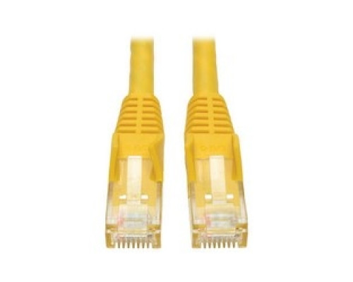 TRIPP LITE N201-035-YW        Premium Cat6 Gigabit Snagless Molded UTP Patch Cable, 24 AWG, 550 MHz/1 Gbps RJ45 M/M , Yellow, 35 ft.