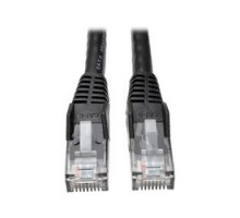 TRIPP LITE N201-008-BK        Premium Cat6 Gigabit Snagless Molded UTP Patch Cable, 24 AWG, 550 MHz/1 Gbps RJ45 M/M , Black, 8 ft.