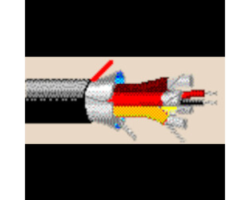 BELDEN BAV  1817WB 0101000               Multi-Conductor Cable, 22-8P STR TNC PO IND FOIL SHD, IN PVC JKT OUT HDPE JKT BLK, WATERBLOCK ROHS