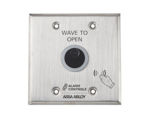 ALARM CONTROLS  NTB-2-BK               The Alarm Controls NTB Series is a battery powered No Touch Request to Exit Station that uses infrared sensors to reliably allow safe egress or to activate a device, with a simple hand presentation.